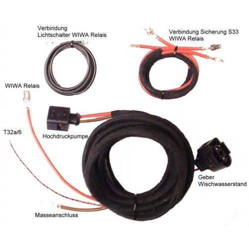 Headlight Washer System (w/sensors) - Harness - VW New Beetle