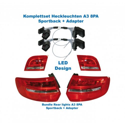 Facelift LED Rear Lights - Retrofit - Audi A3 8PA Sportback