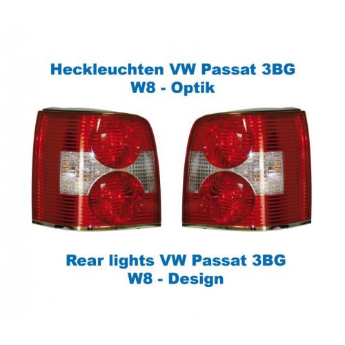 Facelift Rear Lights - Lights Only - VW Passat 3BG - W8 Design