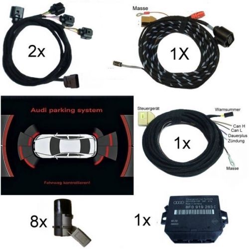 Genuine Audi OEM Retrofit Kit - OPS Parking Sensors - Front + Rear - TT 8J