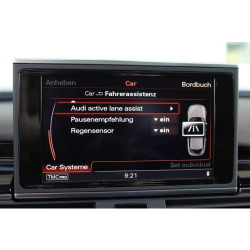 Active Lane Assist incl traffic sign recognition Audi A8 4H