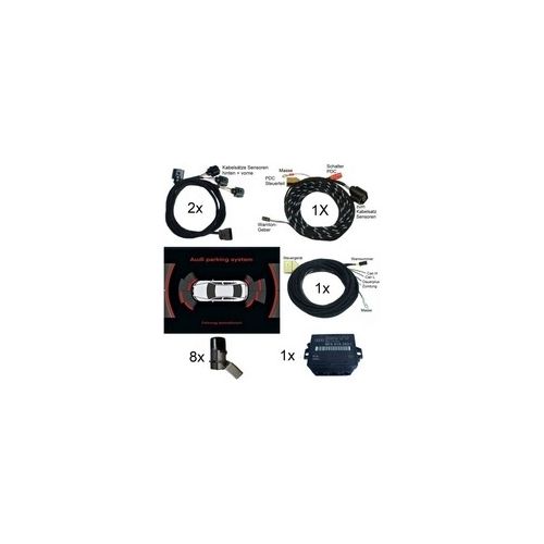 Genuine Audi OEM Retrofit Kit - OPS Optical Parking Sensors Front + Rear - A6 4F