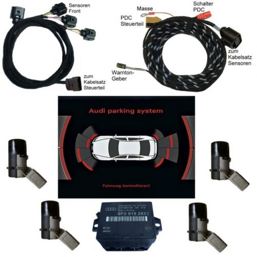 Genuine Audi OEM Retrofit Kit - OPS Optical Parking Sensors Front Only - A6 4F