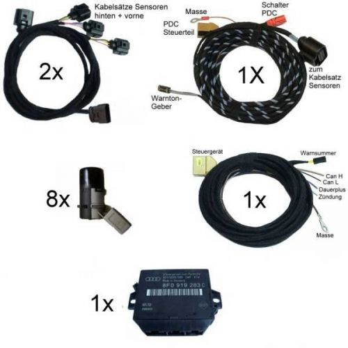 APS+ Parking System Plus - Front + Rear - Audi A4 8H cabriolet