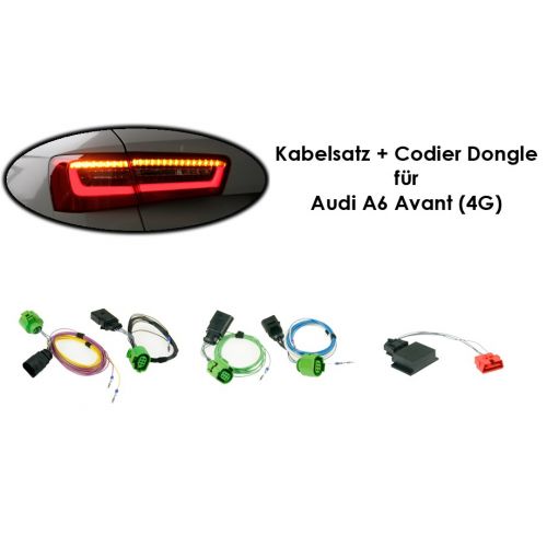 Wiring harness + coding dongle LED Rear Lights Audi A6 Avant (4G)