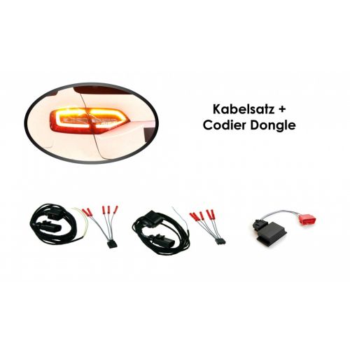 Wiring + coding dongle LED Rear Lights Audi A4 Avant facelift