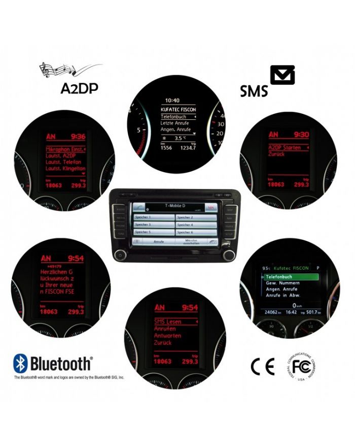 FISCON Bluetooth Handsfree - "Basic-Plus" - VW, Skoda