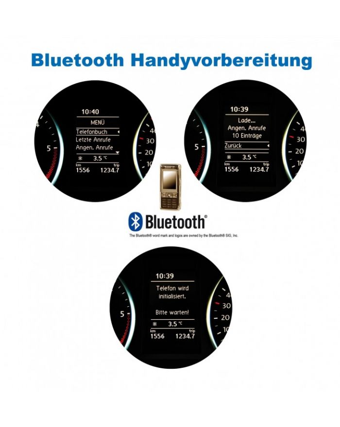 Genuine Volkswagen OEM Retrofit Kit - Bluetooth Hands free - 7P6