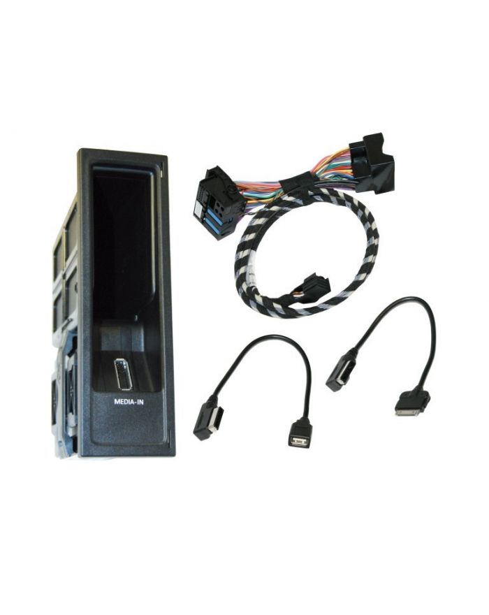 Genuine Volkswagen OEM Retrofit Kit - Media Device Interface (MDI) - Rectangular Shaped