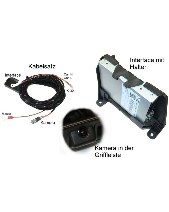 Genuine Audi OEM Retrofit Kit - 3G Rear View Camera - A4 B8/8K