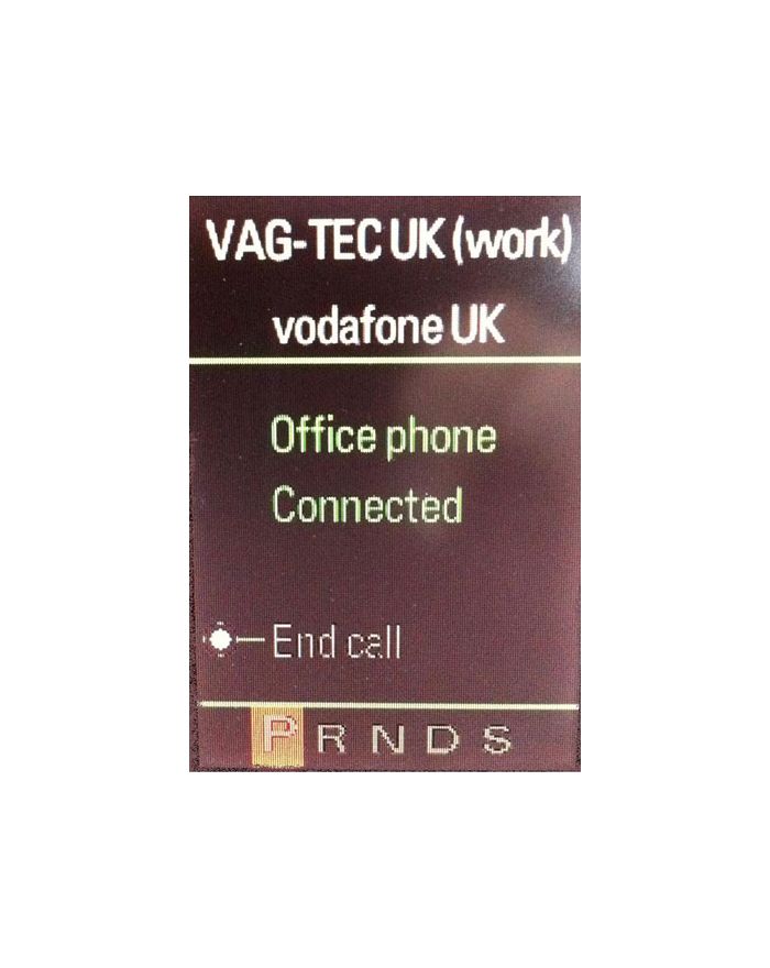 Audi 2G MMI Bluetooth Telephone Interface