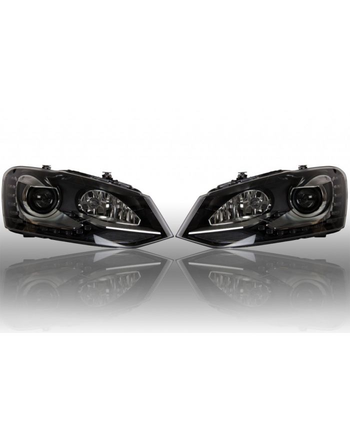 Bi-Xenon Headlights LED DTRL - Upgrade - VW Polo 6R