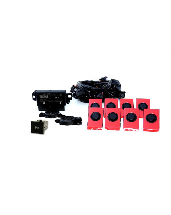 Genuine VW OEM Retrofit Kit - OPS Parking Sensors - Front & Rear - Polo 6C
