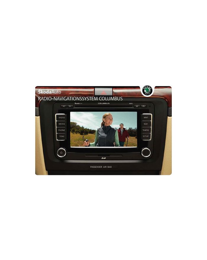 Genuine Skoda Retrofit Kit - Columbus Navigation RNS-510 - with DAB