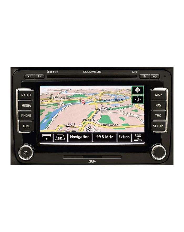 Genuine Skoda Retrofit Kit - Columbus Navigation RNS-510 - no DAB