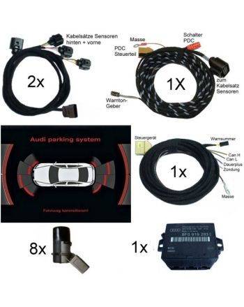 APS Audi Parking System Plus - Front + Rear Retrofit -Audi A8 4E