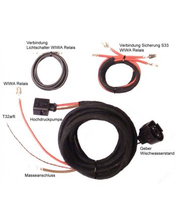 Headlight Washer System (w/sensors) - Harness - VW Golf 4