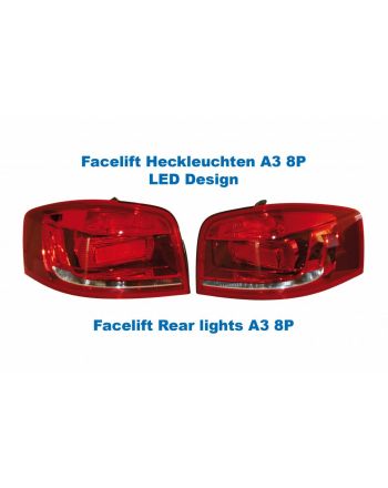 Facelift LED Rear Lights - Original Design - Audi A3 8P