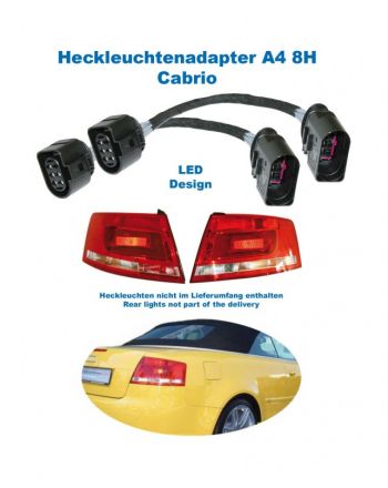 Facelift LED Rear Lights - Adapter - Audi A4 8H Cabrio