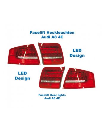 Facelift LED Rear Lights - Lights Only - Audi A8 4E