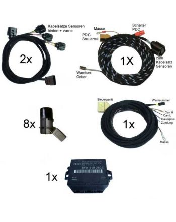 APS Audi Parking System Plus - Front + Rear Retrofit -Audi A4 8E