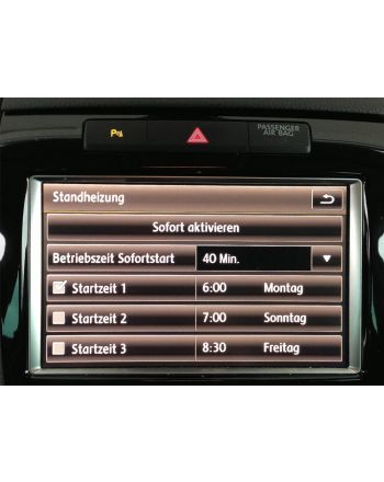 Retrofit kir parking heater VW Touareg 7P 4 zone clima