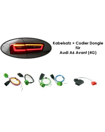 Wiring harness + coding dongle LED Rear Lights Audi A6 Avant (4G)