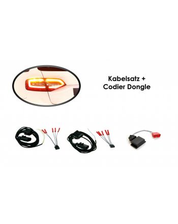 Wiring + coding dongle LED Rear Lights Audi A4 Avant facelift
