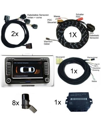 Park Pilot w/OPS - Front + Rear Retrofit - VW Jetta 5C