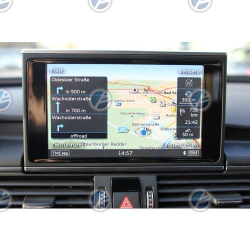 Genuine Audi OEM Retrofit Kit - MMI Navigation plus with MMI touch - A6/A7 4G-without DAB/Sirius but with Sim Access-MIB 2