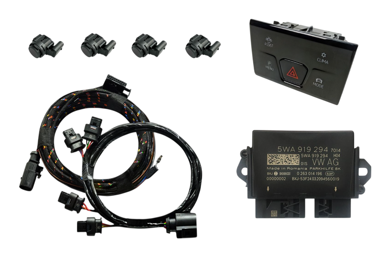 Genuine Volkswagen OEM Retrofit Kit – OPS Parking Sensors – Front Only – Golf 8 CD