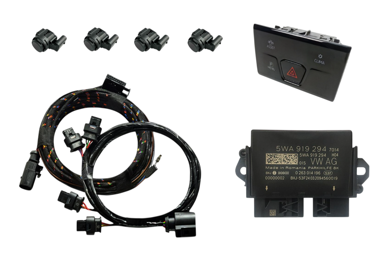 Genuine Volkswagen OEM Retrofit Kit – OPS Parking Sensors – Front Only – Golf 8 CD