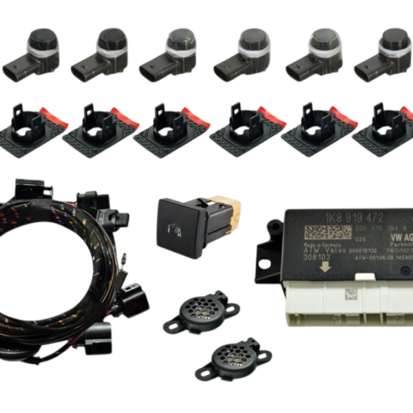 Genuine Volkswagen OEM Retrofit Kit – OPS Parking Sensors – Front + Rear – Golf 6 5K
