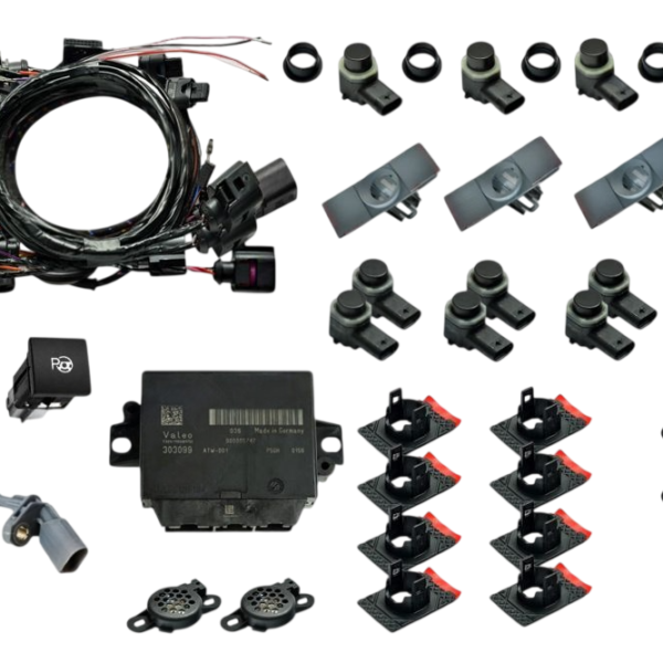 Genuine Volkswagen OEM Retrofit Kit – Park Assist + OPS Parking Sensors – Front + Rear – Golf 6 5K