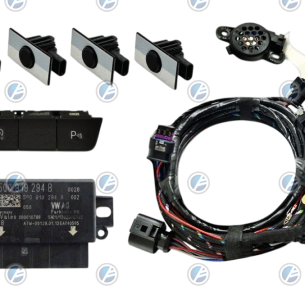 Genuine Skoda OEM Retrofit Kit - OPS Parking Sensors – Front + Rear - Fabia III - 6V0 - LHD