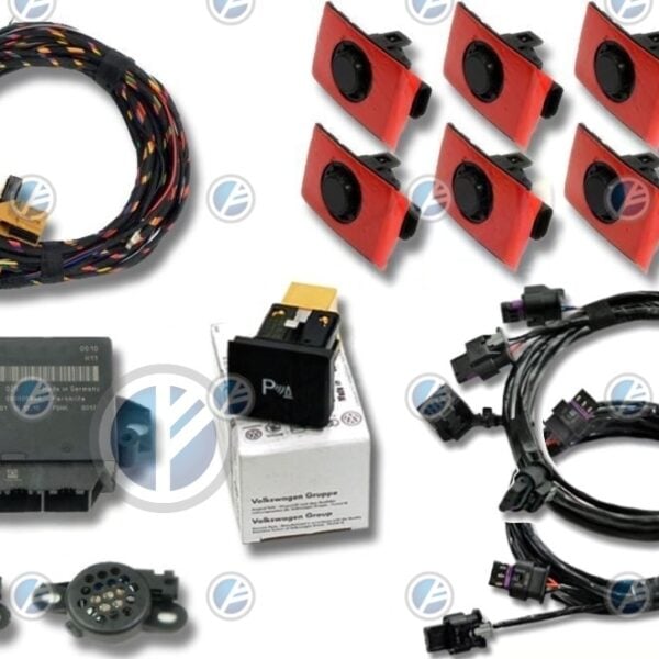 Genuine Volkswagen OEM Retrofit Kit - OPS Parking Sensors – Front + Rear - T5 7E/7H