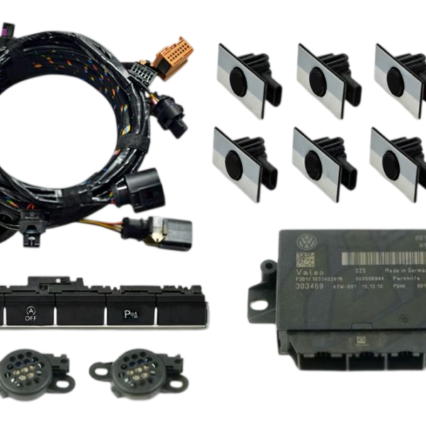 Genuine Volkswagen OEM Retrofit Kit - OPS Parking Sensors – Front + Rear – Touran 1K