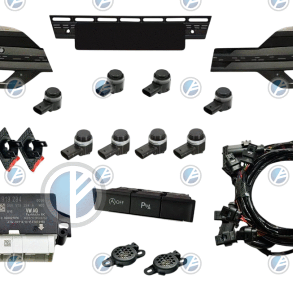 Genuine Volkswagen OEM Retrofit Kit – OPS Parking Sensors – Front + Rear with Fog Lights – T6.1 SH