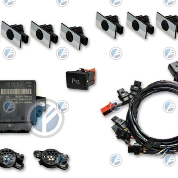 Genuine Volkswagen OEM Retrofit Kit – OPS Parking Sensors – Front + Rear – T6 SG Sportline