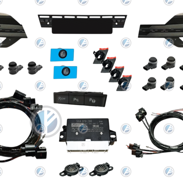 Genuine Volkswagen OEM Retrofit Kit – Park Assist + OPS Parking Sensors – Front + Rear – T6.1 SH