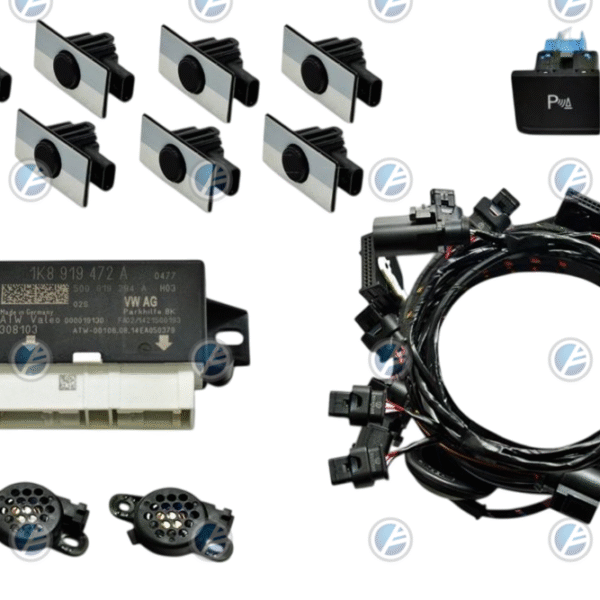 Genuine Volkswagen OEM Retrofit Kit - OPS Parking Sensors – Front + Rear – Caddy SA